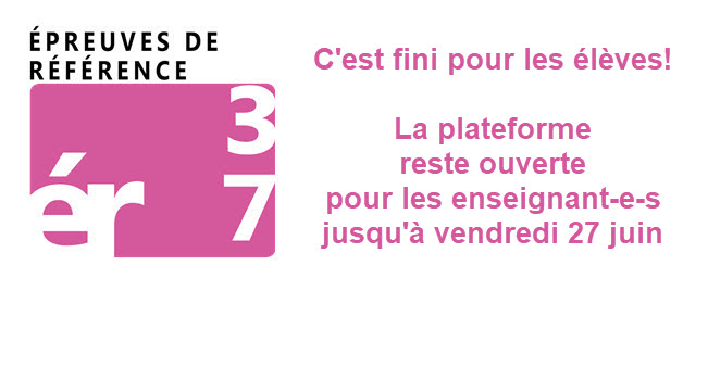 Épreuves de référence ER 3-7